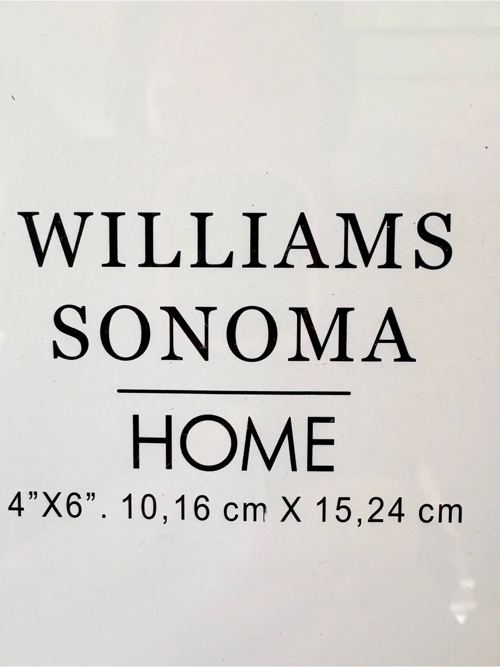 Williams Sonoma Amber-Tone Resin Picture Frame